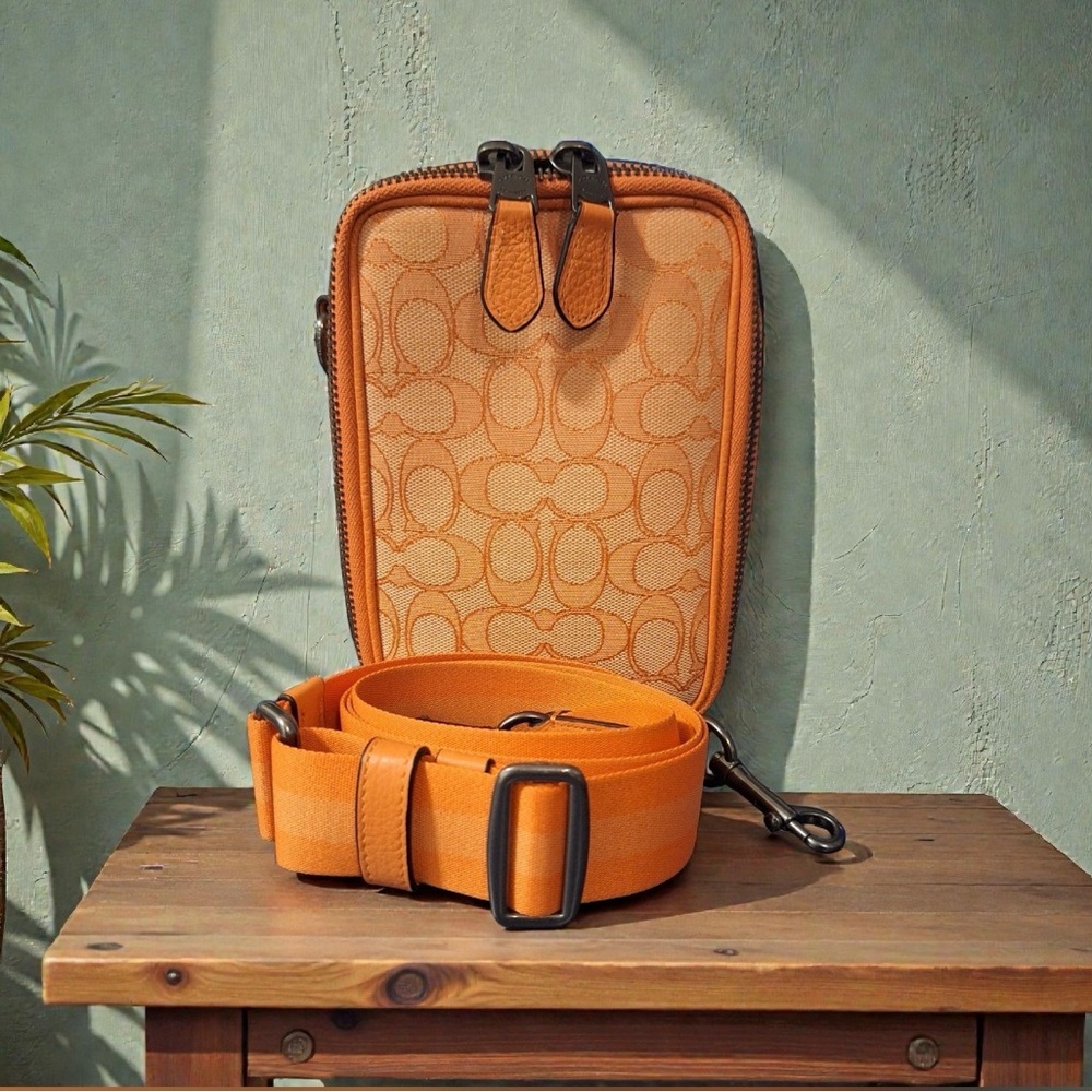 Coach Stanton Orange Crossbody Bag